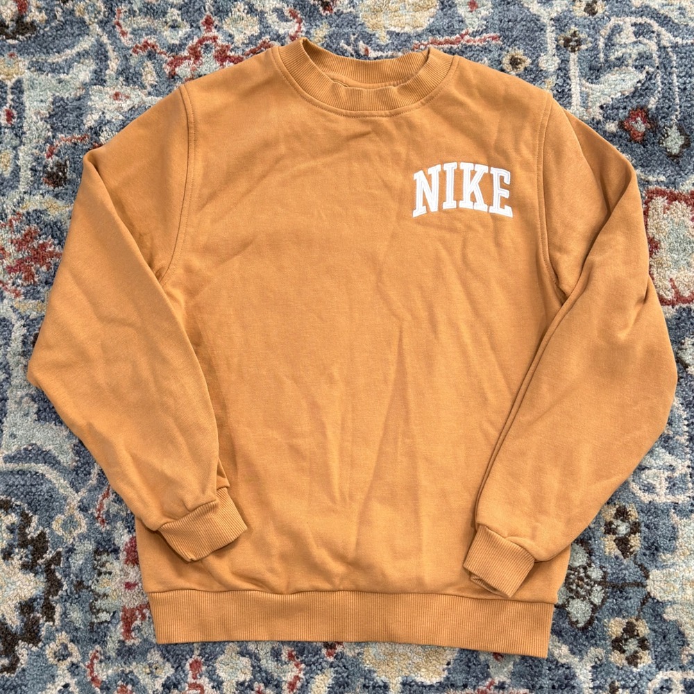 Nike Sweatshirt Youth Large Unisex Embroidered Logo Sporty EUC